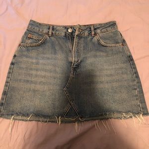 Topshop Moto Jean skirt